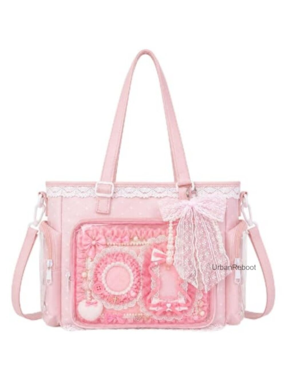 Ita Bag Clear Window Display Crossbody Kawaii Lace Tote